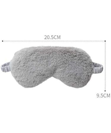HappyDaily Set of 4 Plush Sleep Masks with Foam Ear Plugs and Travel Pouches (White/Pink/Champagne/Grey) - Buy Online on GoSupps.com