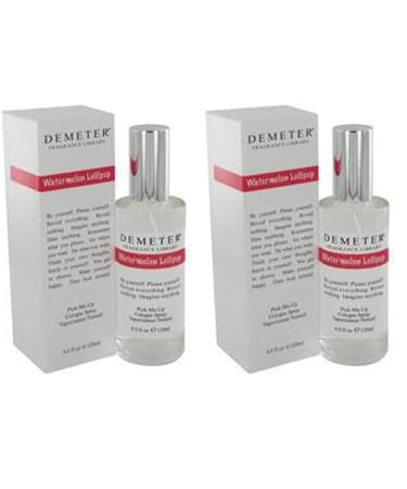 Demeter Watermelon Lollipop Cologne 4 oz Spray (Pack of 2) 4 Ounce (Pack of 2)
