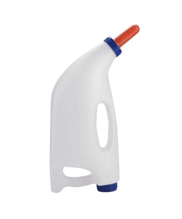 Self Feeding Bottle 4L Calf Milk Feeder with Handle - Cow, Sheep, Lamb Nursing Bottle Holder - Buy Online on GoSupps.com