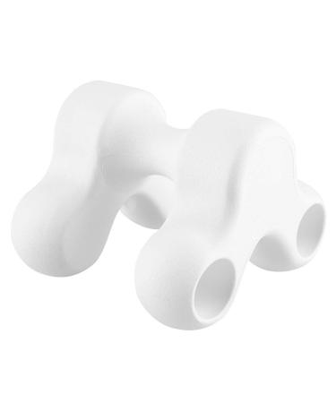 Cervical neck traction cushions neck-cervical traction shoulder-backwort and acupuncture massage relaxation pillow for muscle tension (white)