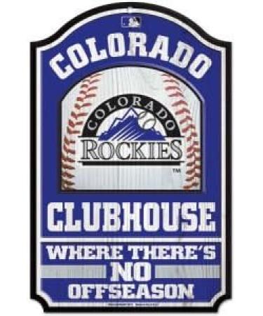 Wincraft MLB Colorado Rockies Wooden Sign 11x17 Perfect for Fans & Collectors | International Shipping Available - Buy Online on GoSupps.com