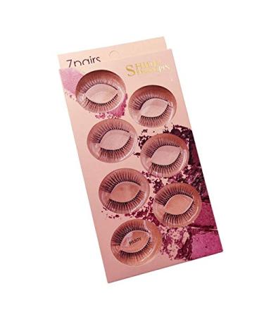 Shidishangpin 7 Pairs 3D Natural False Eyelashes - Soft Thick Handmade Multi-Layered Lash Extensions for Stunning Makeup - Buy Online on GoSupps.com