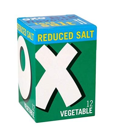 4X Oxo 12 Reduced Salt Vegetable Stock Cubes 71g