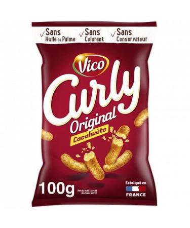 g neric Curly Cacahuete 100G|Vico Curly|(Lot De 4)|Best Deal