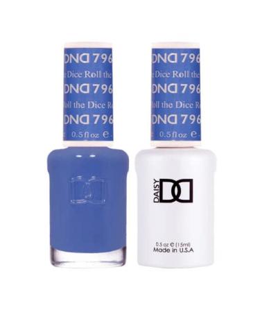 DNDDC DND Duo 796 Roll The Dice - Gel & Matching Lacquer Polish Set  (DNDDIASY-796R)  0.5 Ounce