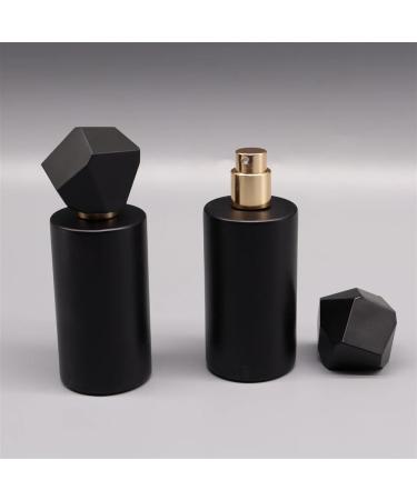 50ml Black Gold Polyhedral Refillable Glass Perfume Bottle - Portable Travel Makeup Spray - Buy Online on GoSupps.com