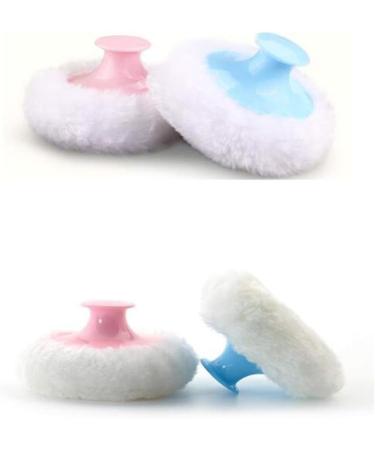 Healifty Baby Body Powder Puff with Handle - Set of 4 | Soft and Gentle Application - Buy Online on GoSupps.com