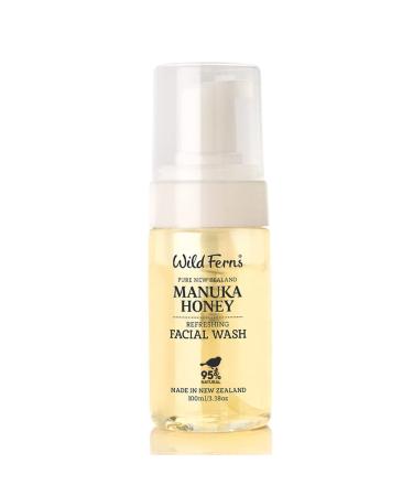 Wild Ferns Manuka Honey Refreshing Facial Wash  95% Natural  100 milliliters