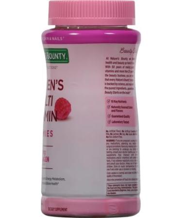 Nature's Bounty Optimal Solutions Women's Multivitamin Immune and Cellular Energy Support Bone Health Raspberry Flavor 80 Gummies 40 Total Servings (Pack of 3) - Buy Online on GoSupps.com