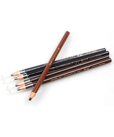 PiurUf Eyeliner 1pc Eyebrow Pen Waterproof Permanent Makeup Eye Brow Pencil Positioning Lip Dark Brown Eyebrow Black Felt EyelinerLight Brown - Buy Online on GoSupps.com