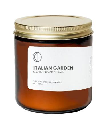 Oct Italian Garden Sage + Orange + rosemary |Fragrance candle with soy wax and natural etheric oils 400ml sage + orange + rosemary 400ml