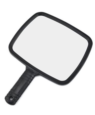 Accessotech Professional Handheld Salon Barbers Hairdressers Paddle Mirror Tool with Handle (Black) - Buy Online on GoSupps.com