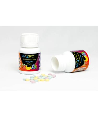 Myospots - Effective training for the tongue resting in different flavors - 100 tablets - Versatile support for breathing and health (mix 50 pieces)