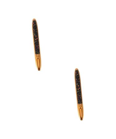 Healvian 2pcs Self Adhesive Mascara Makeup Supplies Glitter Liquid Eyeliner Black Eyeshadow Pencil Plastic