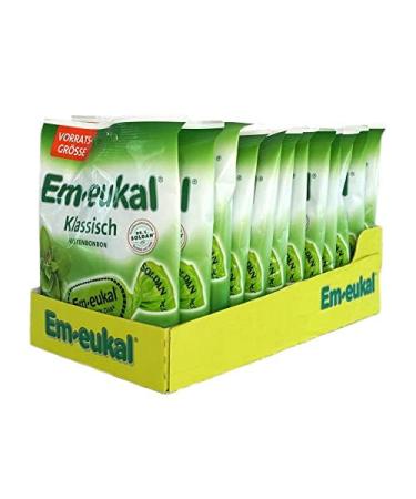 Buy Em-Eukal Classic Cough Drops with Sugar - Eucalyptus Flavor 150g (12 Pack) - International Shipping Available - Buy Online on GoSupps.com