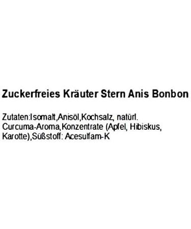  pin24shop 50g Sugar Free Anise Candy Flavoured with Starry Anise Oil - Buy Online on GoSupps.com