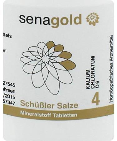 Schuessler Salt No. 4 Tablets | Kalium Chloratum D6 | Gluten-Free | 1000 Pieces - International Shipping Available - Buy Online on GoSupps.com