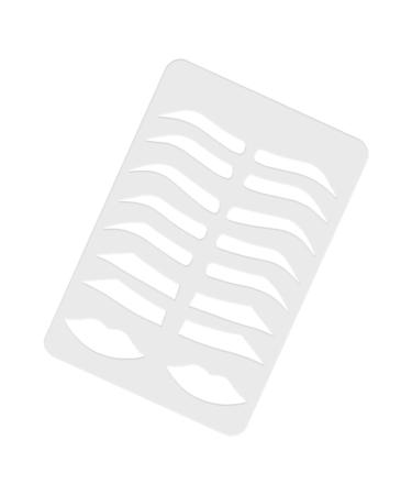 Balacoo Shape Women Draw Mold for Acrylic Lip Practical Practicing Shaper Tool Exercise Brow Drawing 21.5x14.7cm Transparent