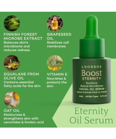 LUONKOS Boost Skin Care Gift Set - Eternity Oil Face Serum and Infinity Facial Oil Cleanser Cake - Natural Hydration Skin Barrier Protection Deep Cleansing for All Skin Types - Buy Online on GoSupps.com