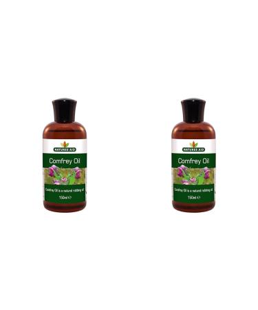 Natures Aid Comfrey Oil (Knitbone Natural Rubbing Oil Suitable for Vegetarians Made in the UK) 5023652041509 150 ml (Pack of 2)