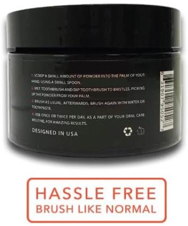 Activated Charcoal Teeth Whitening Powder - 100% Organic Fluoride-Free and Natural Toothpaste for Bright White Smile - Best Teeth Whitener Kit - Buy Online on GoSupps.com