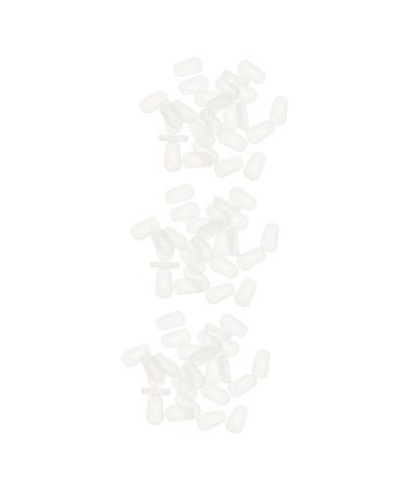 Gleavi kits 36 pairs nose pads for silicone nose pads N-edition self-adhesive N-nose pad npads for the nose nose bridge made of silicone white glass pebbles