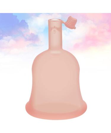 Milist Silicone Menstruation Cup - Reusable High-Capacity Hygienic Monthly Cup for Women | Eco-Friendly Transparent Orange Travel & Home Use - Buy Online on GoSupps.com