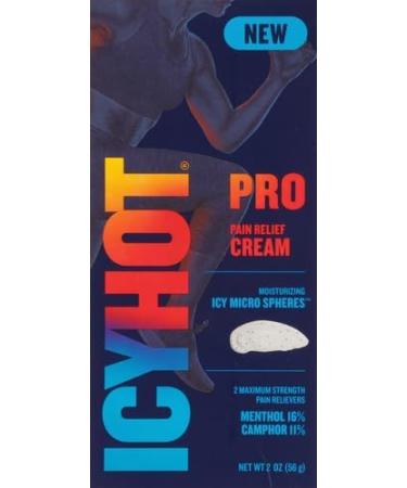 Icy Hot Pro Cream with Micro Spheres - 2 oz | Fast Acting Pain Relief | International Shipping Available - Buy Online on GoSupps.com