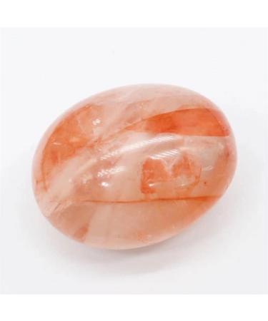 Specimen 1pc Natural 50mm-55mm Fire Quartz Palm Crystal Stone Giftfor DecorationStone Stone Crystal Reiki - Buy Online on GoSupps.com