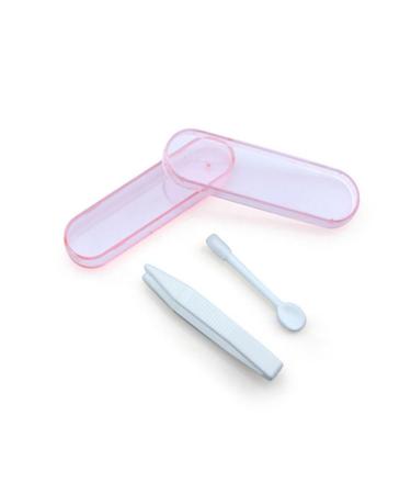 Healeved Lens Holder Box Lens Case Case With Tweezers Lens