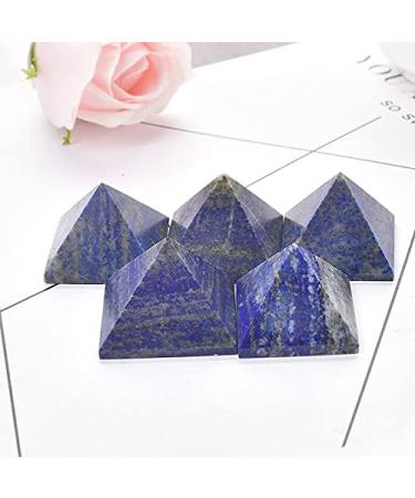 CIMWJOPS Natural Crystal Pyramid Lapis Lazuli Quartz Ornaments Natural Carved Tower Point - Buy Online on GoSupps.com