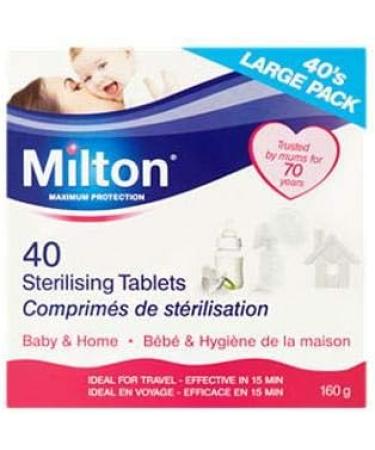 Milton Sterilising Tablets - 40 Count, Pack of 1 | Effective Disinfection Solution - Buy Online on GoSupps.com
