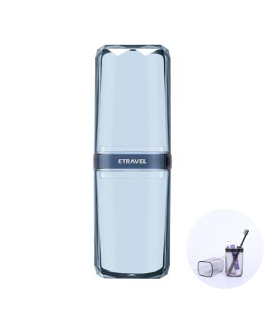 Meijmjia - Transparent Travel toothbrush holder toothpaste box portable dust dust antibacterial home camping school toothbrush box (transparent blue)
