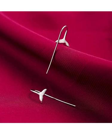 Ear Stud Earrings for Women Lovely Fishtail Simple Personality Ear Clips Charm Niche Temperament Animal Ear Pin Party Gift e Ear Studs - Buy Online on GoSupps.com