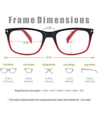 OENEYE 3 Pack Spring Hinge Reading Glasses | Lightweight Vintage Design for Men & Women | Multicolor 3.5x | International Shipping Available - Buy Online on GoSupps.com