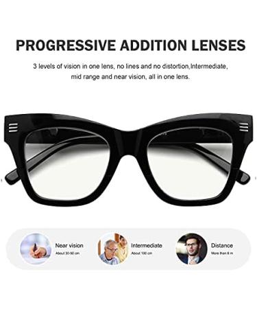 Eyekepper 4-Pack Progressive Multifocus Reading Glasses for Women | Blue Light Blocking No Line Multifocal Readers 1.75 Stylish Mix Colors - Buy Online on GoSupps.com