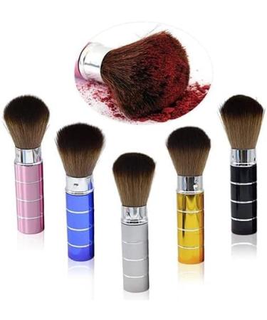 Portable Retractable Handle Makeup Blush Brushes Kabuki Brush Soft Face Mineral Powder Foundation Blush Brush Cosmetics Travel Cosmetic Tool Black Durable and Nice - Buy Online on GoSupps.com