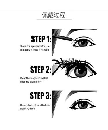 Buy 3 Pairs Magnetic Eyelash & Eyeliner Kit | Reusable No Glue Needed | Cty-11 - International Shipping Available - Buy Online on GoSupps.com