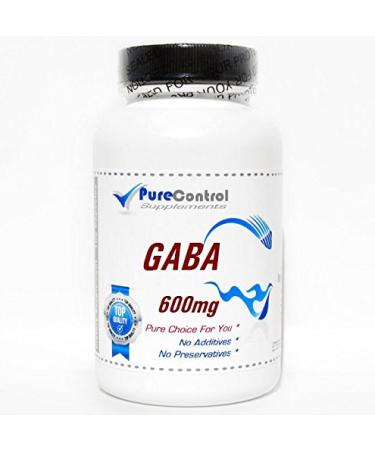 GABA 600mg // 180 Capsules // Pure // by PureControl Supplements