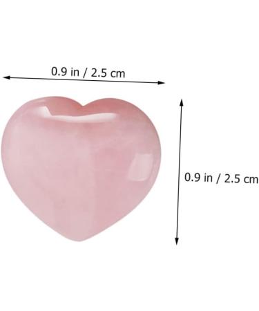 2pcs Natural Pink Crystal Pink Heart Earrings DIY Supplies Natural Pendants Rock and Roll Beadwork 2.5X1CM Pink - Buy Online on GoSupps.com