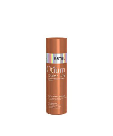 Estel Otium Color Life Radiance Balm for Coloured Hair 200 ml prevents premature washing of the colour pigments from the hair structure and restores damaged areas.