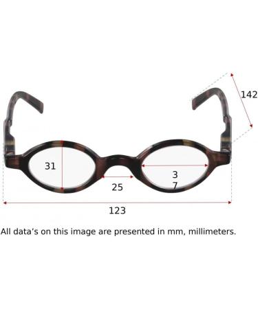 7094 Little Brown Reading Glasses +2.00 - Stylish & Durable | Free International Shipping - Buy Online on GoSupps.com