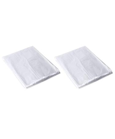 HEALLILY 2 pack 140pcs Clear Spa Pedicure Bag Disposable Foot Bath Basin Bucket Liner Pouch Foot Spa Transparent Bag for Hotel Beauty Spa Home