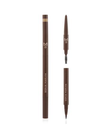 Brow Design eyebrow tool that contains a brush to comb the eyebrow a micro fine pencil that allows you to define and shape it Taupe color