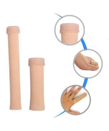 Silicone Toe Protection Hose - 2 Pcs Gel Bandage Cushions for Friction Relief & Pain Alleviation (15x2cm) - Buy Online on GoSupps.com