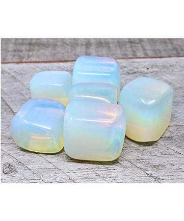 6 pcs Opalite Crystal Tumbled Stone Lot Natural Gemstones in Gift Pouch/Rocks for Crystal Chakra Reiki Balancing - Buy Online on GoSupps.com