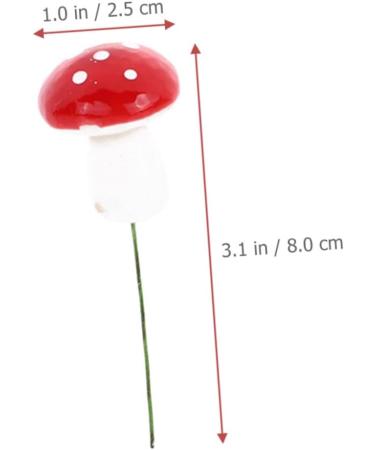 Alipis 60 Pcs Mushroom Cake Toppers Lovely Tiny Mushrooms Birthday Cake Decorations Woodland Theme Cupcake Toppers Cute Mushroom Cupcake Topper Balloon Pump Paper Cup Foam Statue Red - Buy Online on GoSupps.com