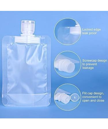 Travel Cosmetic Bag Transparent PE Choose 30/50/100ml Size Durable Reusable Design (L) - Buy Online on GoSupps.com