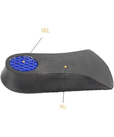 Gel Shoe Inserts with Ankle Straps - Invisible Heel Lift Insoles for Men & Women | Comfortable Half Pad Arch Support - Buy Online on GoSupps.com