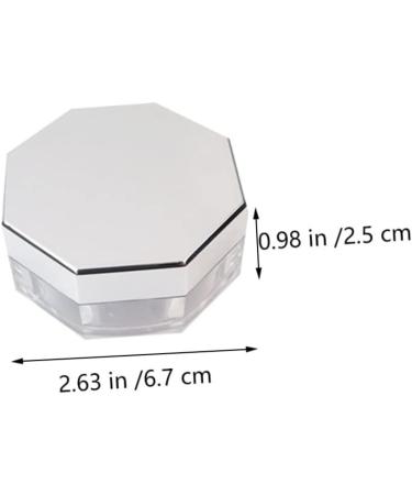 GALPADA Loose Powder Holder 2 Sets Octagonal Loose Powder Box Sponges Makeup Cosmetic Holder Baby Powder Puff Makeup Sponge Holder s Makeup Powder Boxes Cosmetic Rack Abs - Buy Online on GoSupps.com